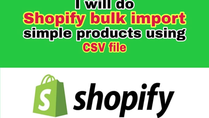 do bulk import or export products using csv in shopify