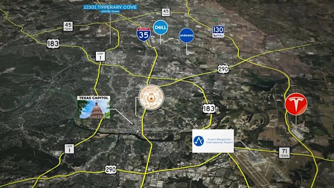 do map animation for real estate listings and property tours