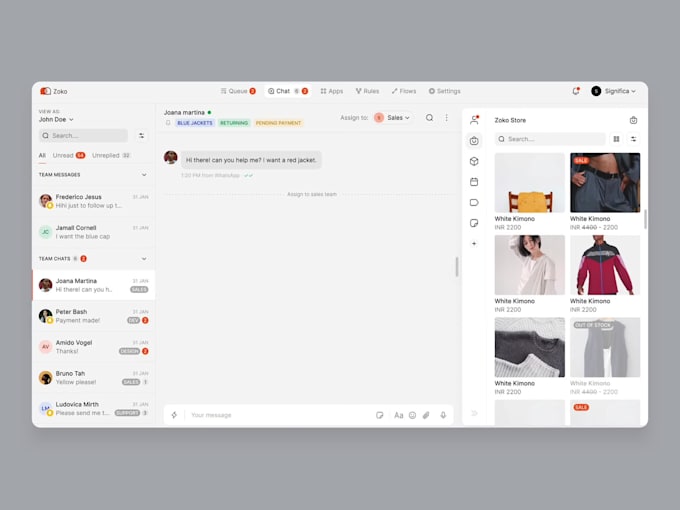 develop a chat messenger like web whats app