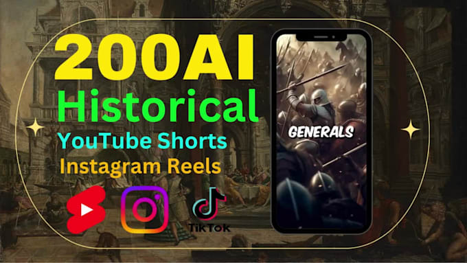 create epic ai history shorts for your youtube channels