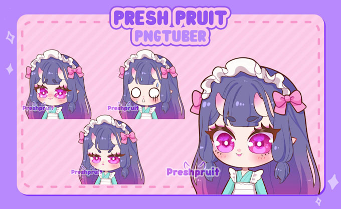 make you a pngtuber or giftuber with your character