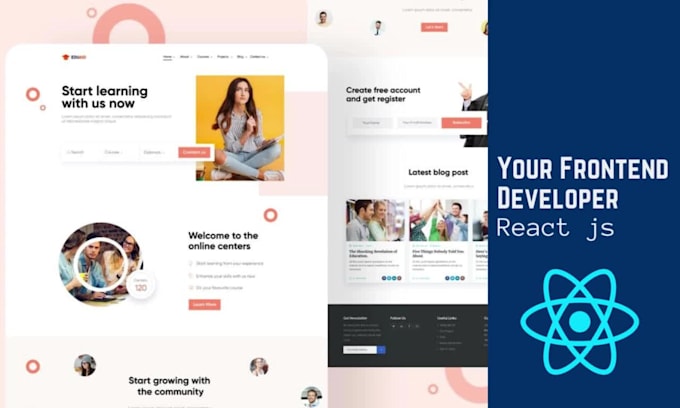 be your react js front end developer