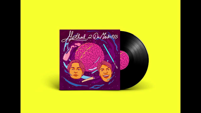 design album or single cover illustration