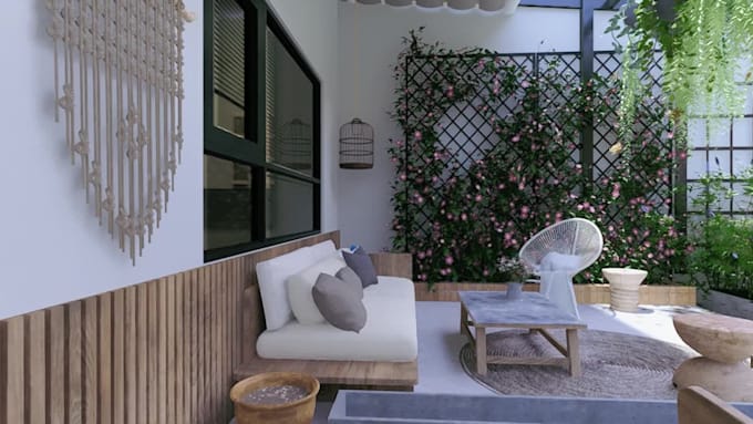 do front yard, back yard and roof garden design