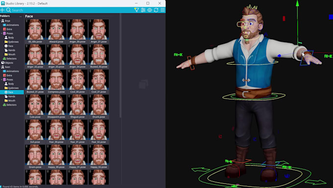 Game Character Rigs Do a 3d character rig by Mel_ania | Fiverr