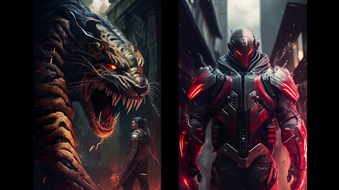 Big Deals! I will create fantasy character and concept art using midjourney ai  for $15