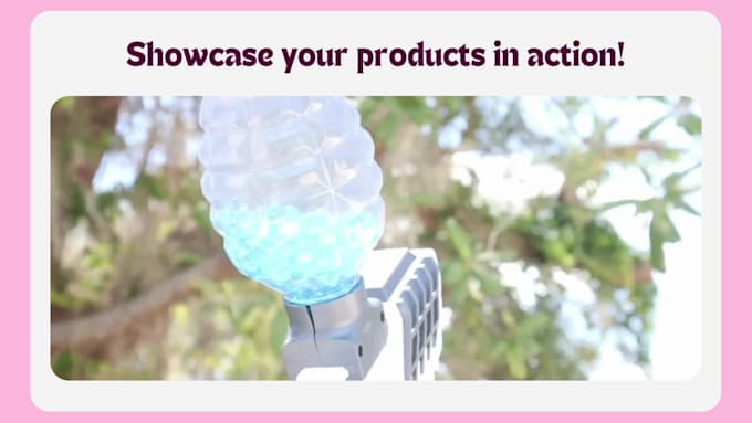 create a amazon product listing video