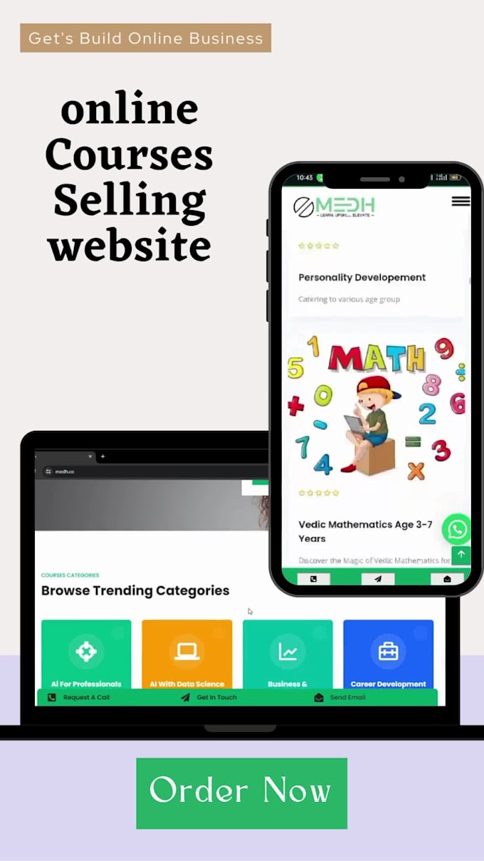 make one page website godaddy page builder