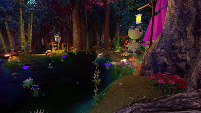 create 3d fantasy video animation 3d illustration for you