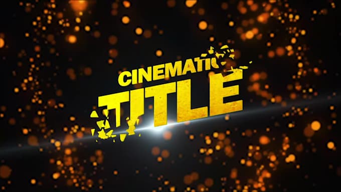 design a title animation motion graphics