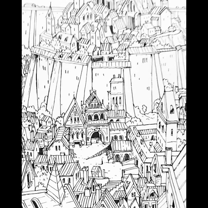 draw line illustrations on any topic