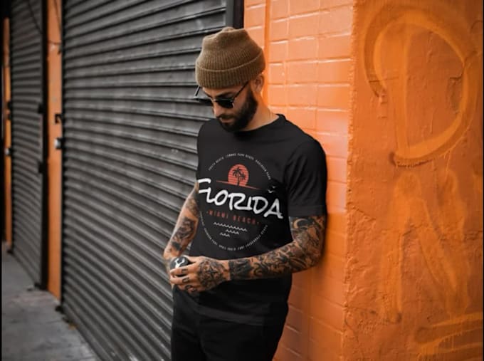 design typography and custom graphic t shirt