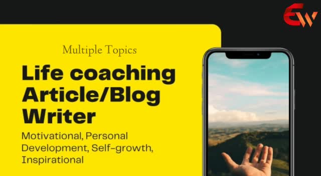 write SEO life coaching article and blogs on motivation and personal development