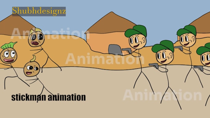 create 2d animation video for cartoon, music or business