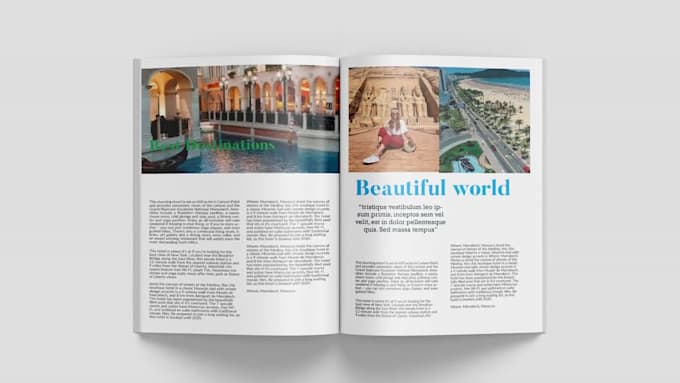 create a professional brochure magazine business proposal