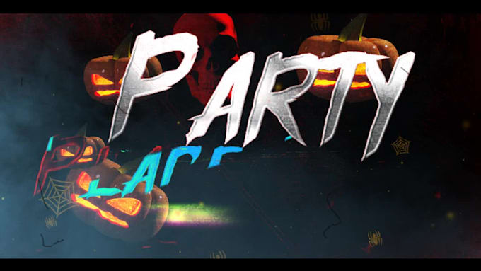 make dinamic halloween party invitation video