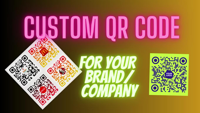 Create a qr code and barcode design with logo by Yashsingh1713 | Fiverr