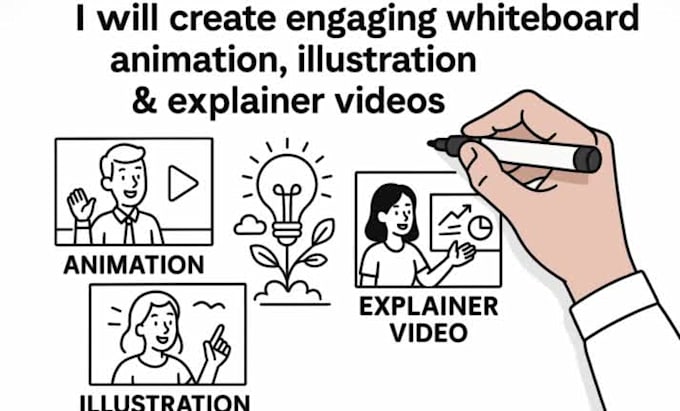 create whiteboard animation and illustration and explainer video