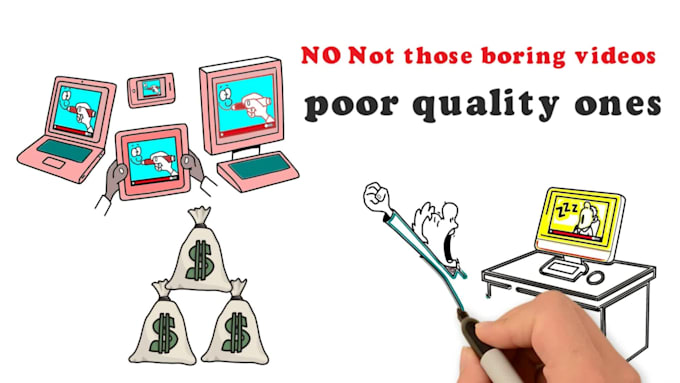 I will create best whiteboard animation explainer video