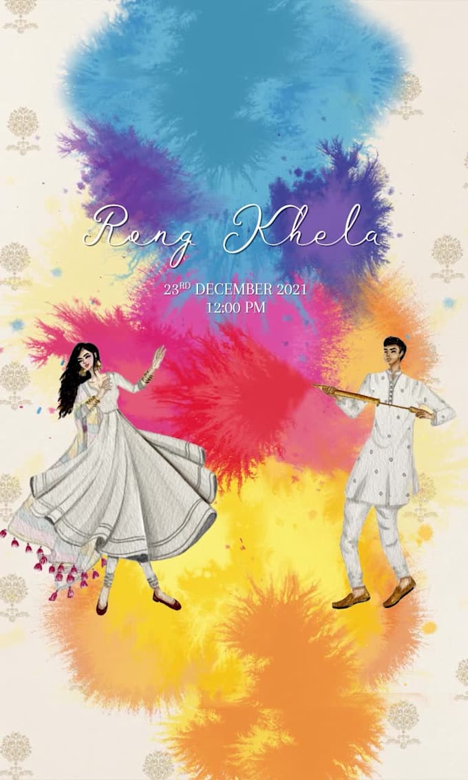 create amazing animated wedding invitation video