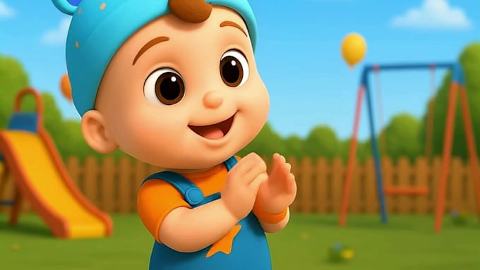 create professional ai generated 3d nursery rhymes , educational videos for kids