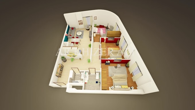 design stunning 3d floorplans and renders within 24 hours