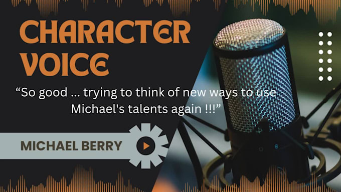 record a character voice over