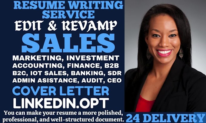 write ats sales, finance, marketing, accounting, audit tech sales resume writing