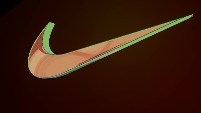create or convert a 2d flat to 3d logo, animation free