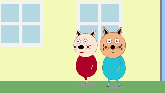 make a 2d cartoon animated video