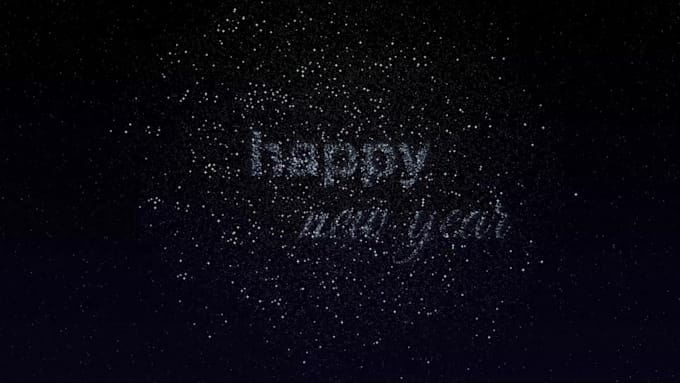 make a fireworks show reveal a custom text