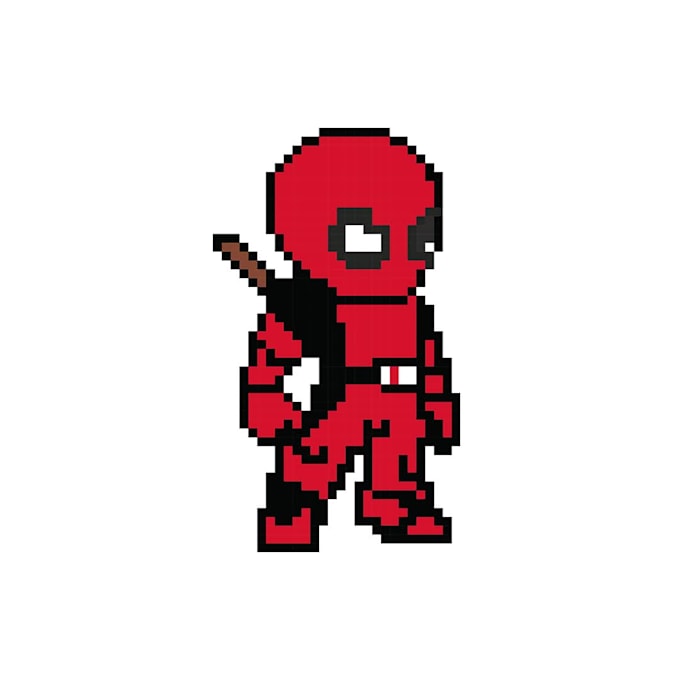 create pixel art character sprite, portrait or game object