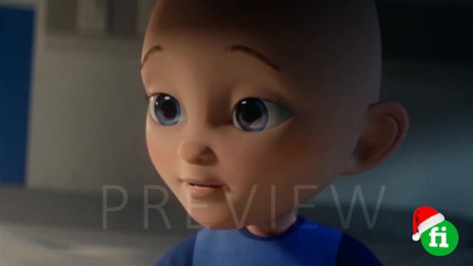 make happy christmas kid greeting video