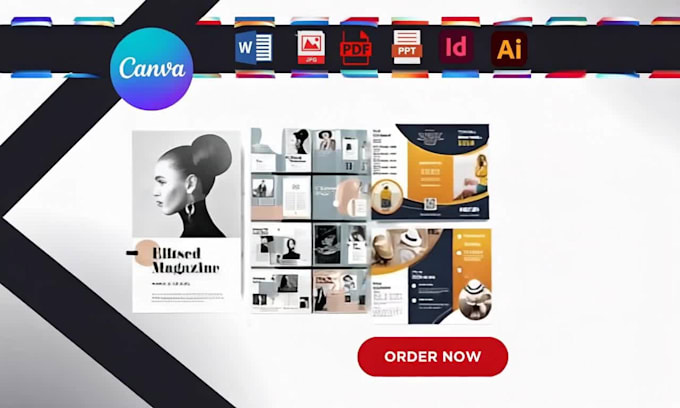 do magazine layout catalog book layout and brochure on canva