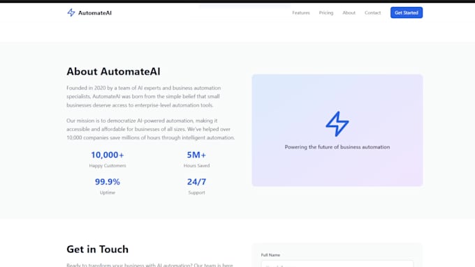 build a fast and modern website with vibrant design