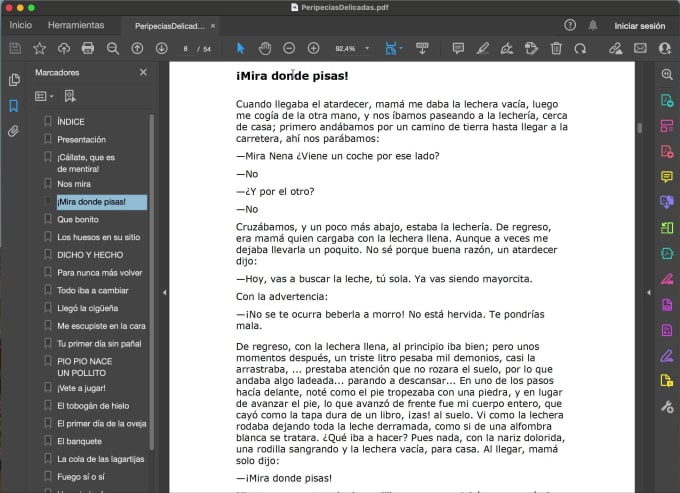 how to create clickable table of contents in pdf online