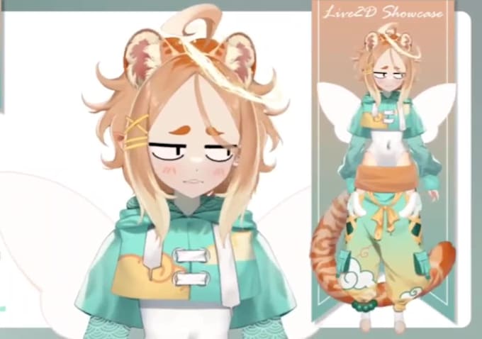 Draw and rig live2d vtuber model, 2d vtuber model, live2d rigging, 2d ...