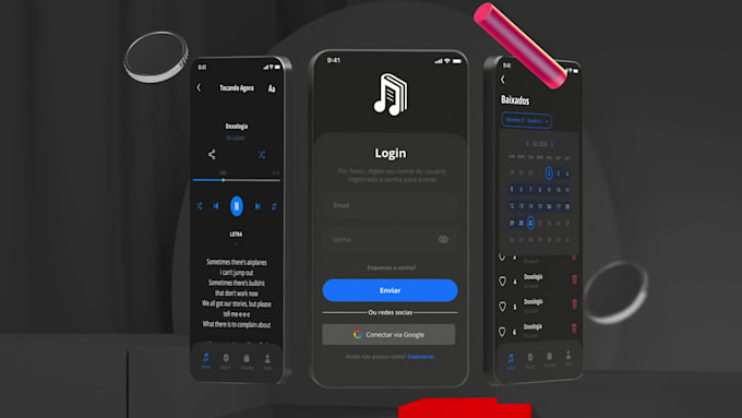 design creative app and website layout in figma