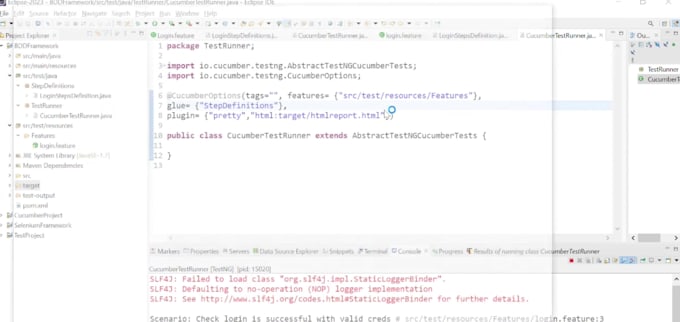 create bdd test automation using selenium and cucumber