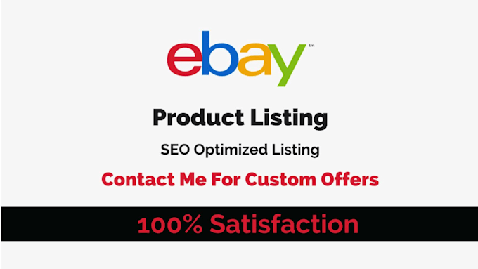 do ebay listing, ebay product listing, ebay SEO listing