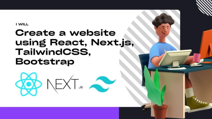 Create A Website Or Landing Page Using React, Next Js, Tailwindcss ...