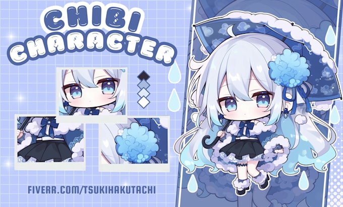 create chibi anime cute character