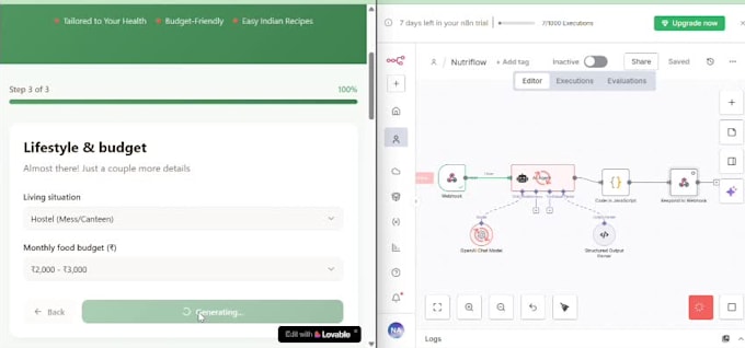 build an ai powered indian meal planner app