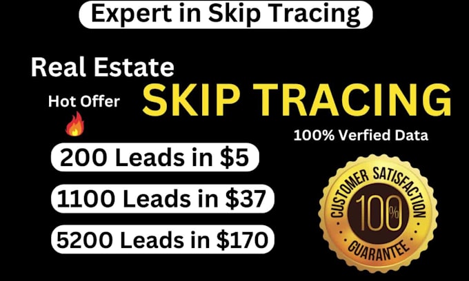do skip tracing  for real estate using by tlo