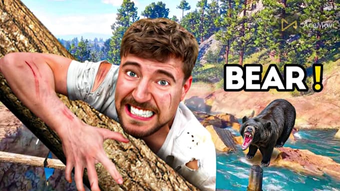 create a youtube thumbnail like mr beast in 4 hours