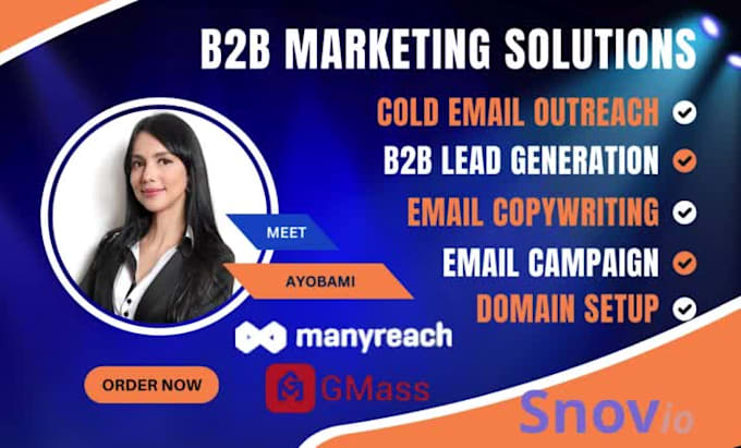 Cold email outreach b2b lead generation gmass saleshandy manyreach by ...