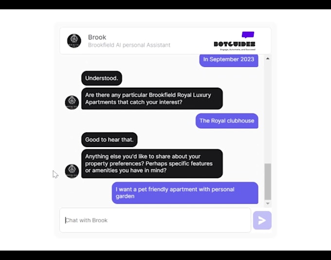 do automation, chatbot, design, and virtual tour