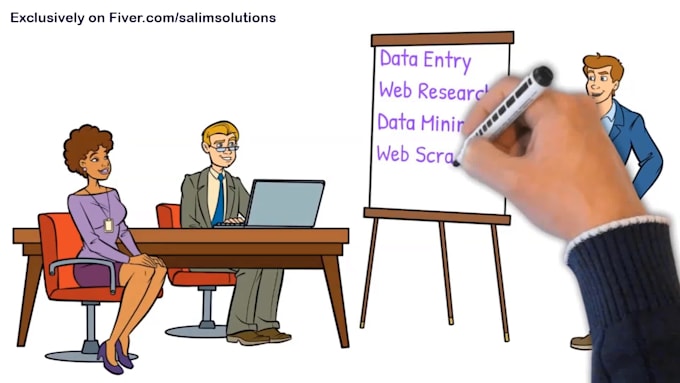 do data entry, web research