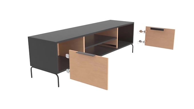 video tutorials assembling 3d furniture on nice background