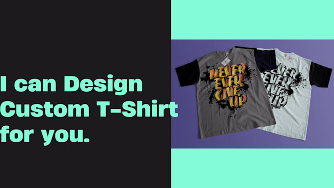 Design custom illustrated t shirt and typography design by Mahfuz_mktg ...
